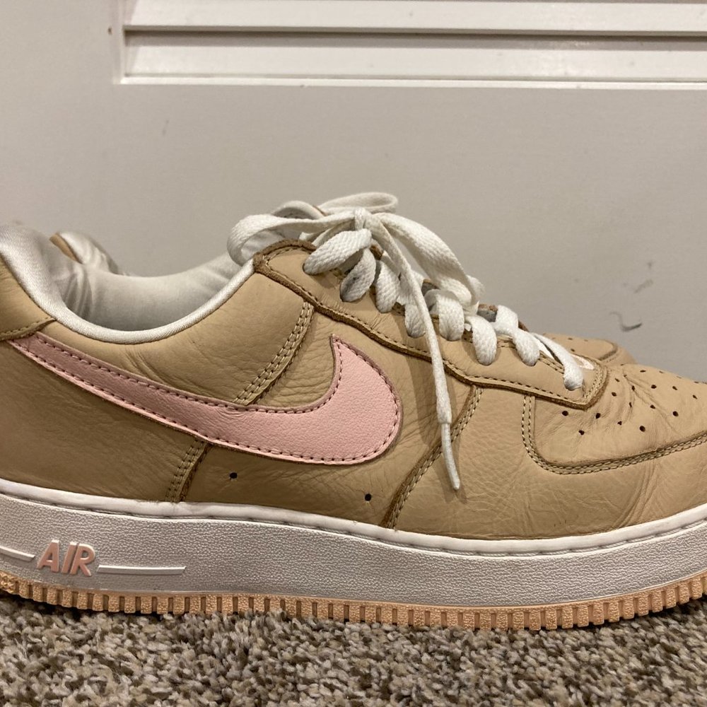 Nike Air Force - VERY RARE 1 Low Retro Kith Linen 2016 - Men Size 10 - Pre Owned - Picture 2 of 6